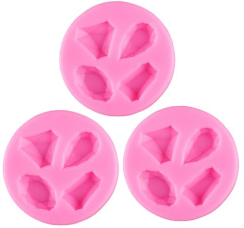 FELTECHELECTR 3piezas Molde De Silicona Para Tartas Forma De Para Hacer Pasteles Postres Resistente Al Calor y Frío Para Fiestas