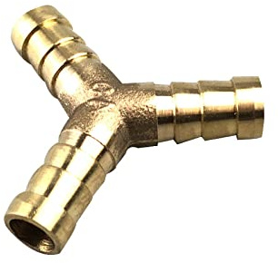 3 vías y Conector de tubo de latón de 4 vías, cable de manguera de codo recto 6 8 10 12 14 16 19 mm, conector de púas de cobre, adaptador de unión, Y de 3 vías, 12 mm