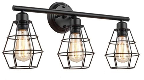 LGDEERCO Vintage-Wandleuchte, Leuchten, Schwarze Wandleuchte, Spiegelleuchten für Schlafzimmer, Wohnzimmer, Flur, Treppe, Balkon, Esszimmer, Küche, Arbeitszimmer, Flur, Gang
