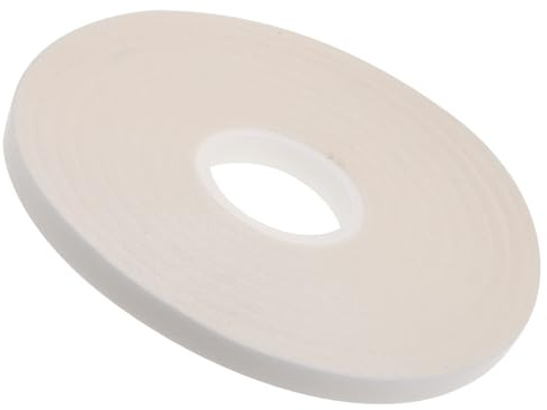 DIYEAH Ruban Adhésif Double Face Résistant et Non Cassant Blanc Hydrosoluble Adhésif Acrylique pour Couture à Domicile et Travaux Manuels DIY | Acrylique Adhésif, Rouleau Unique, Fixation Temporaire, Usage Couture Maison et Loisirs Créatifs