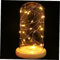 KITANDOVE Creative Night Light LED Bedside Lamp Glass Dome Table Lamp Without Battery