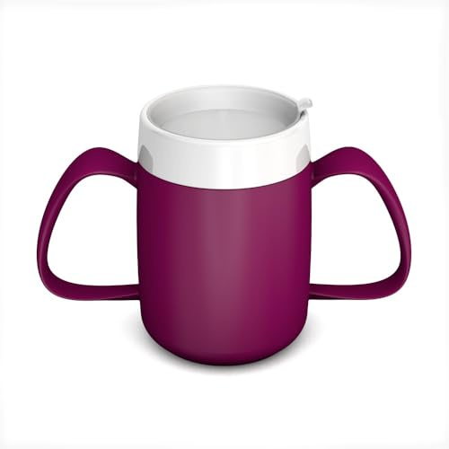 Ornamin 2 Handled Tumbler with Discreet Spout - Mulberry