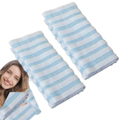 Peeling-Duschtuch, Peeling-Handtuch für den Körper,2X Badwaschlappen - Peeling-Körperwaschlappen, Rückenschrubber, Schönheitswaschlappen für Duschbad