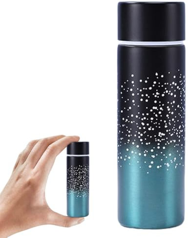 QYJMLH Tazza termica in acciaio inox,tazza da caffè, tazza da auto, 150ML Tazza isolata tascabile, portatile e compatta, Adatta per Campeggio, Attività All'aperto e al Coperto,Blu sfumato