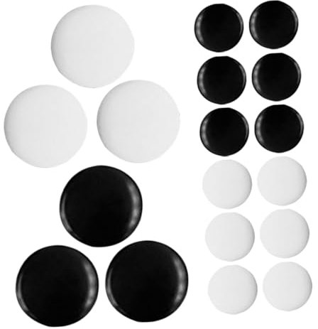 Abaodam 360 Stück Go Schachfiguren Aus Melamin Kompakte Weiße Und Schwarze Spielsteine Für Go Spieler Und Brettspiel Zubehör Für Zuhause