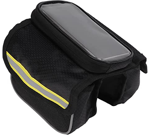 KIMISS Bolsa de Marco de Bicicleta - Soporte de Teléfono de Bicicleta Impermeable para Teléfonos de 3.5-4.8 Pulgadas - Box/Cover de Pantalla Táctil TPU Resistente a los Choques con Cintas