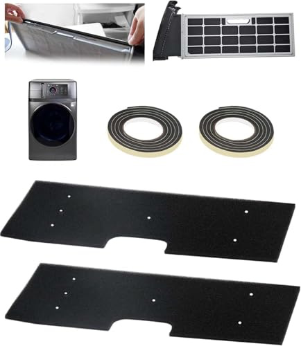 2 Pack Rubber Foam Seal Strips for GE Washer Dryer Combo - Lint Filter Repair, Prevent Lint Buildup, Enhance Performance of Ultra-Fast Washer Dryer Combo