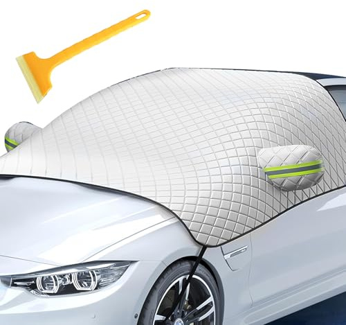 Copertura Parabrezza Auto,Copri Parabrezza Auto Inverno, Antineve,Antipolvere,Antighiaccio,Pieghevole,per neve, gelo, sole, polvere