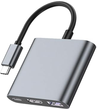 USB C to HDMI Adapter, Type C Hub Converter to 4K HDMI Output with 5Gbps USB 3.0 100W PD USBC Digital AV Multiport Adapter for Ma-cBook Pro/Air,I-phone 15/16 Pro Max Pad,Samsang Laptops Window 11/10/8
