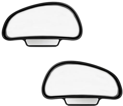 Paquete de 2 Espejos de Punto Ciego Ajustables de 360 Grados para Automóviles, Camiones, SUV y RV - Espejo Retrovisor Lateral Curvado Universal, Mejora la Visibilidad y Seguridad en la Conducción