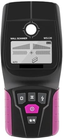 Rilevatore Tubi e Cavi Elettrici, Rilevatore di metalli scanner da parete for tubi in PVC, cavi sotto tensione CA, montanti in legno e metallo