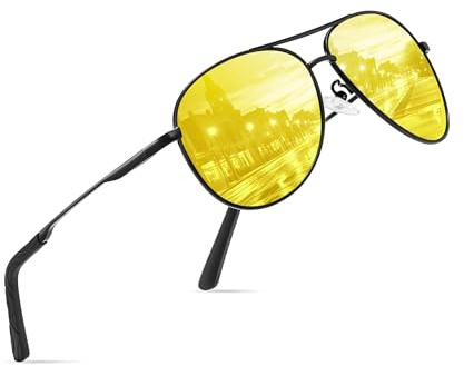 wearPro nachtsichtbrille,nachtfahrbrille,nachtbrille zum autofahren,nachtsichtbrille für autofahrer,Polarisiert Sonnenbrille Herren und Damen UV400,nachtfahrbrille für brillenträger,nacht brille auto