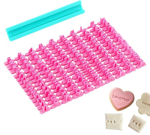 Alphabet Letter Stamps, Embossing Mould Set for Cookies Fondant Clay