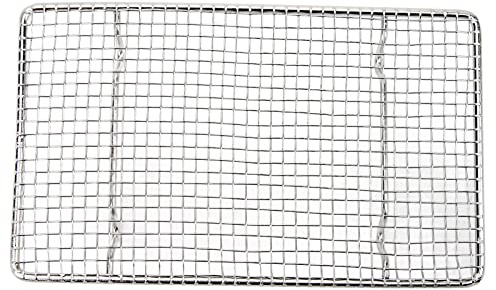 Alomejor Stainless Steel Rust Proof Grill Grate for Barbecue Baking, Dishwasher Safe Grill Mesh Rack for BBQ Cooking Net, Ideal for Japanese Cuisine Enthusiasts