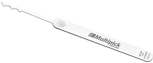 Multipick ELITE Profi Lockpicking Dietrich Bogota Rake (V30) 0,4 mm Slim - Made in Germany - Lockpicking Set - Dietrich Set für den professionellen Gebrauch für Schlüsseldienst und Behörden