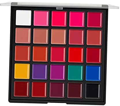 perfk 25 Farben Lippenstifte Palette Matte Kosmetik Weiche, glatte, feuchtigkeitsspendende, mehrfarbige Lipgloss-Palette für Teenager, nicht klebrige