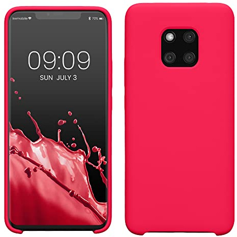 kwmobile Housse Compatible avec Huawei Mate 20 Pro Coque - Housse de téléphone Protection Souple en TPU Silicone - Rose Fluo
