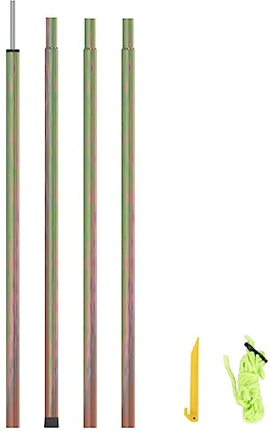 vidaXL Sonnensegel Stange - Stabile Stahlstange mit Spieß für zusätzlichen Halt - Einfache Montage und Lagerung - Ideal für Zelte und Pavillons - AWNING