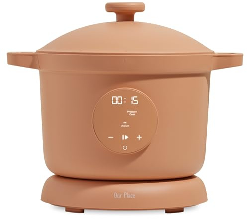 Our Place Dream Cooker | 6 Qt Ceramic Nonstick Multicooker & Pressure Cooker with Touchscreen Controls & Auto Steam Release | 4 Modes: Pressure Cook, Sauté/Sear, Slow Cook & Warm | Spice