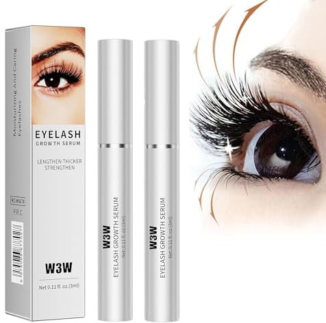 IFFANY Sérum de Croissance des Cils W3w, sérum de Croissance des Cils, Formule avancée pour des Cils Plus Longs, Plus épais et Plus épais