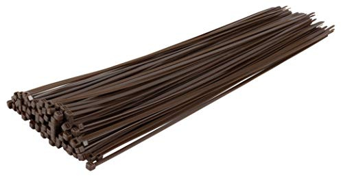 Gocableties Kabelbinder Braun 100 Stück 300 x 7,6 mm UV-beständig | 54,4 kg Zugfestigkeit, UV-beständig