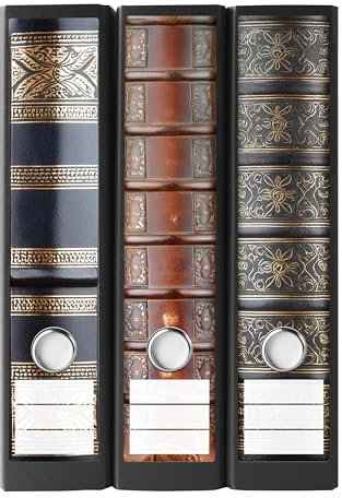 Ordnerrücken Etiketten selbstklebend – 9 Aufkleber zum Beschriften – für Ordner A4 breit – Klebeetiketten als Rückenschilder für Ordner breit – opak: Untergrund scheint nicht durch - BUCHRÜCKEN