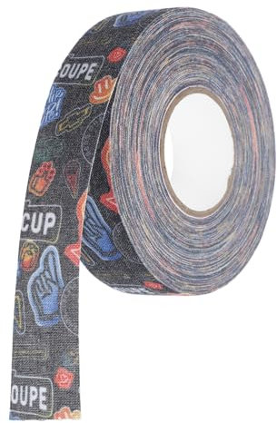 Supvox Hockeytape Selbstklebend rutschfest 2,5cm x 18,5m Strapazierfähiges Sportband Weiß Für Eishockeyschläger Griffschutz Und Schweißabsorption