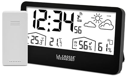 La Crosse Technology - WS6230 Stazione Meteo Radio-Pilotata - Nero