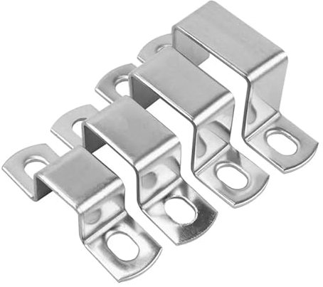OUUOYSD Collier de serrage carré en U en acier inoxydable 304 épais carré rectangulaire en forme de M en forme de U selle de cheval clip boucle cou pneu carte (30 x 30)