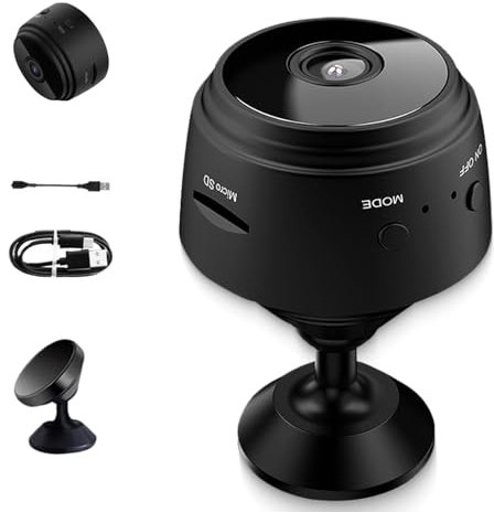 Orbicam Magnetic Mini Security Camera, Orbicam Security Camera, Orbicam Camera, Night Vision Motion Detection Security Cam with App, 1080p HD, High-Resolution (1 pcs)