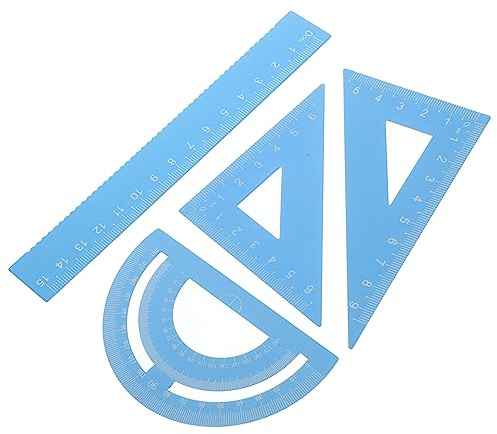 DIYEAH Goniometro Strumenti Disegno Professionale Righelli Misurazione Metallo Per Studenti Ufficio Apprendimento Indispensabile