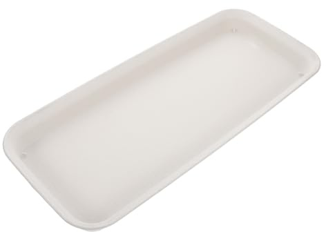 OFFSCH Sottovaso Rettangolare in Plastica per Piante Grande capacità per Vasi Sicuro e Versatile per Interni ed Esterni Vassoio Antigoccia per Fioriere e Decorazione Casa