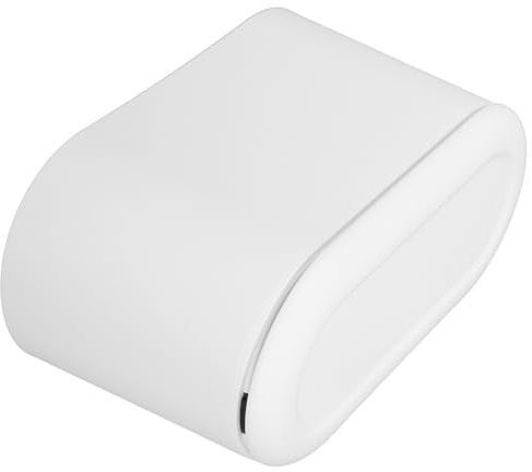 VALICLUD Poubelle de Table à Pression Compacte Blanche Petite Corbeille de Bureau Pratique pour Cuisine Salon et Bureau Accessoire de Rangement Compact et Fonctionnel