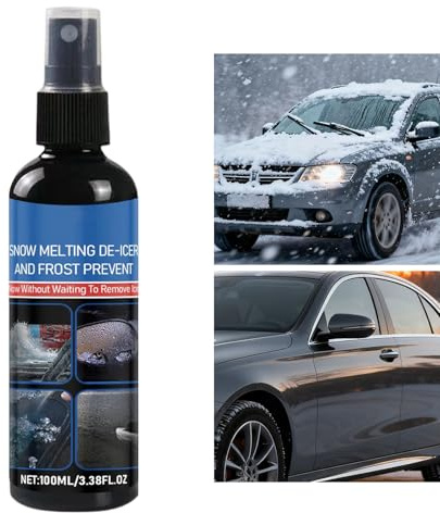 Holdes Spray Dégivrant pour Pare-brise,100ml Dégivreur À Action Rapide Et À Durée Prolongée - Déneigement et Fonte de Glace pour Vitres d'Auto | pour Déverrouillage et Dégivrage des Miroirs et