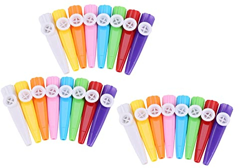 UDSKNV[KSL 72 Pezzi di Plastica Kazoos 8 Colorful Musical Instrument, OOD Companion per Chitarra, Ukulele, Violino, Tastiera di Pianoforte, per Gli Amanti della Musica (72 Pezzi)