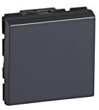 va et vient - 2 modules - 10a - anthracite - legrand mosaic 079111