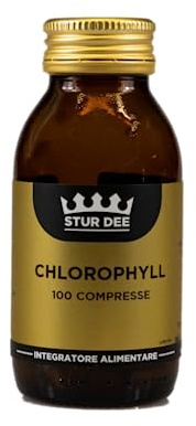 Stur Dee - Chlorophyll, 100 Compresse, per ferite a lunga guarigione, Integratore Alimentare