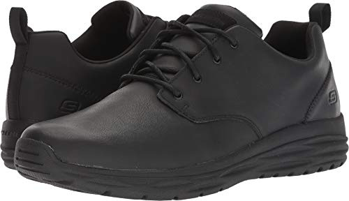 Skechers 65624 Harsen-Rendo Oxford sko för män, Svart, 40 EU