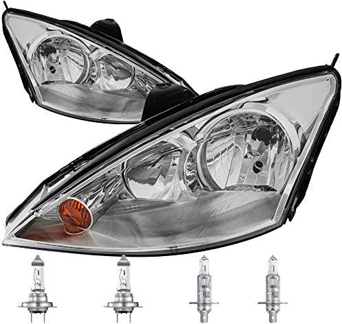 EISENFELS Bundle Set 69596656 Scheinwerfer rechts & links + Leuchtmittel H1 Classic + H7 Classic kompatibel mit Focus DAW DBW