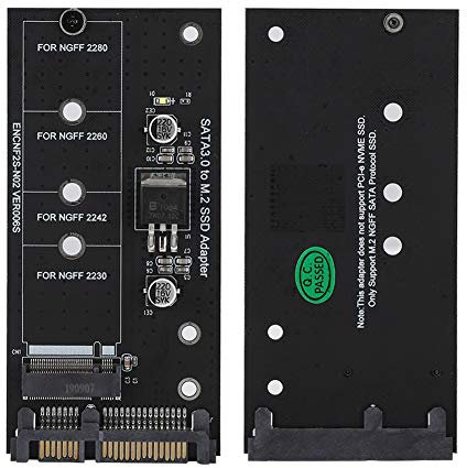 Tangxi M.2 NGFF zu SATA Adapterkarte, M.2 NGFF SSD zu SATA 22Pin Festplatte Feste Performance Adapter Riser Karte für WinXP/Vista/Win7/Win8/Win10