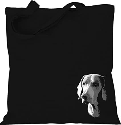 Stoffbeutel Jutebeutel Lange Henkel mit Spruch Weimaraner Mini