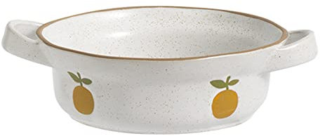 MOBEBI Salad Bbowl,Soup Bowls,Soup Bowl Microwave Safe,Ceramic Bowl with Handle, Udon Noodle Bowl, Ramen Bowl Ceramic, Pho Bowls Large-orange-25x19x7cm, 1000ml (Color : Orange, Size : 500ml)