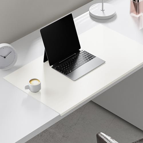 Benutzerdefinierte Größe PU-Leder Schreibtischmatte, Wasserdichter Schreibtischunterlage Tischunterlage mit Kantenschutz für Tastatur und Maus, Rutchfeste Unterlagenmatte Mauspad(70 * 40cm)