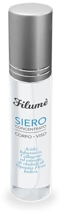 FILUMÈ ® Siero Viso e Corpo 10ml – Anti-Age con Acido Ialuronico Doppio Peso e Collagene – Idratante, Rimpolpante, con Fico d’India – Formato Viaggio