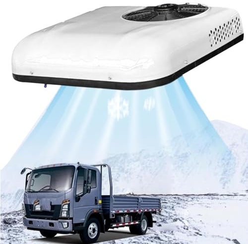 Hydravex Aire Acondicionado para RV Aire Acondicionado Todo en uno para Techo de RV, Aire Acondicionado de 12 V/24 V CC para RV, para camión, RV, Barco, Autocaravana, Remolque de Viaje,24V