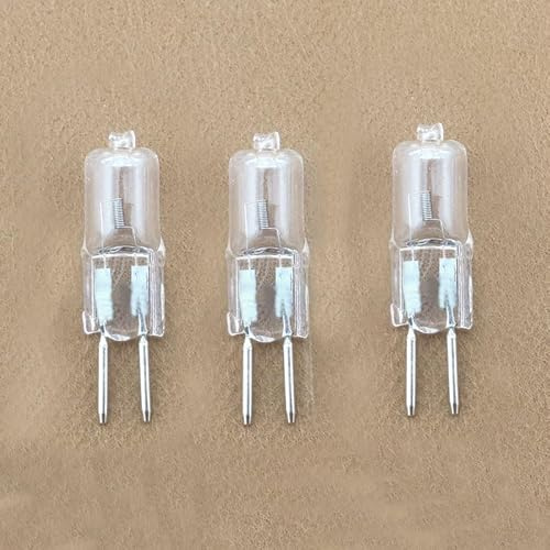 JZLBBC 5Pc Bombillas Halógenas G5.3 36V 50W Regulable Blanco Cálido 36V 20W Lámparas Halógenas G5.3 De Cristal Transparente Insertada,35W