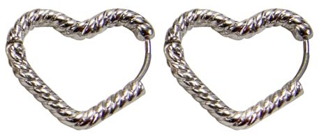 Alpenflüstern Trachten-Ohrstecker Herz Twist - Damen-Trachtenschmuck, Trachten-Ohrringe (silber-farben) DOR065