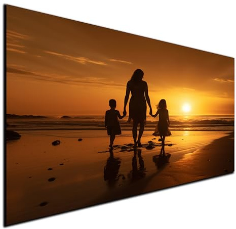 DARO Design Bild auf Leinwand personalisiert 30x40 cm – HDF-Platte 6 mm mit Wandhaken – Moderne Schlafzimmer Bilder Leinwände – Wanddeko für Wohnzimmer – Fotogeschenke mit eigenem Foto