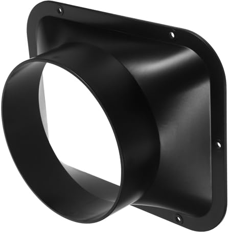 FIXOSHEE Adattatore in Abs Flangia Quadrata per Ventilazione, Connettore Versatile e Resistente per Sistemi di Condotti Aria, per Riparazioni Industriali