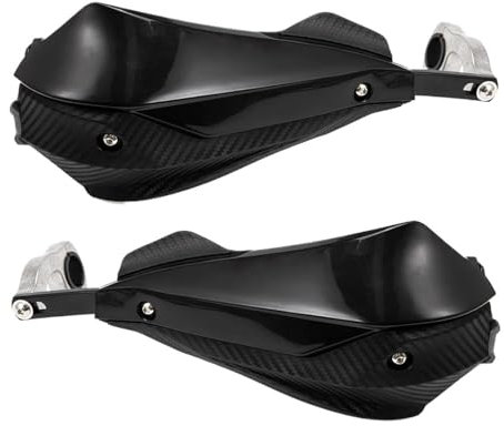 JIOEWS Hand-Windschutz Motorrad Schwarz Griff Bar Pinsel Bar Motocross Hand Guards Handschutz Schutz Schutz Pit Bike Street Bike Dirt Bike Handschutz Schild